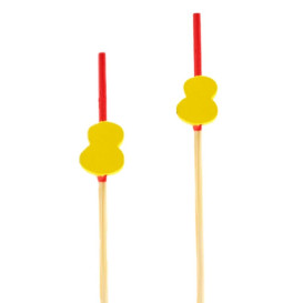 Pinchos de Bambú "Guitarra" en Amarillo 120 mm (5000 Uds)