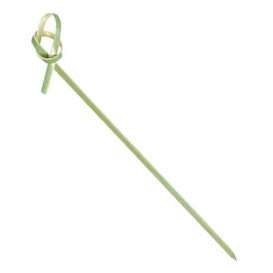 Pinchos de Bambu "Lazo" Verde Natural 180mm (200 Uds)