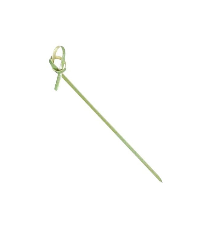 Pinchos de Bambu "Lazo" Verde Natural 180mm (200 Uds)