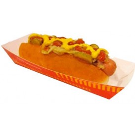 Barqueta Hot Dog 17,0x5,5x3,8cm (25 Uds)