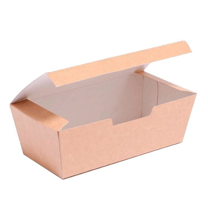 Caja Comida para Llevar Kraft 16,5x7,5x6cm (25 Uds) Caja Comida para Llevar Kraft 16,5x7,5x6cm (25 Uds)