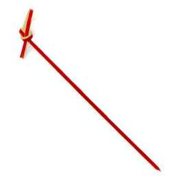 Pinchos de Bambu "Lazo" Rojo 150mm (5000 Uds)