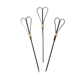 Pincho de Bambú "Cuore" Negro 180mm (5000 Uds)