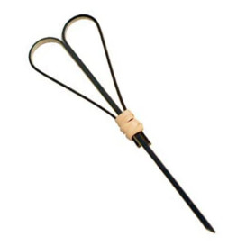 Pincho de Bambú "Cuore" Negro 150mm (200 Uds)