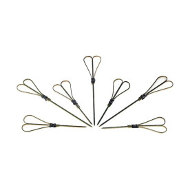 Pincho de Bambú "Cuore" Negro 90mm (5000 Uds)