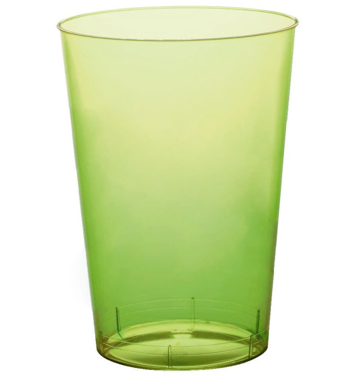 Vaso de Plastico Moon Verde Lima Transp. PS 230ml (50 Uds)