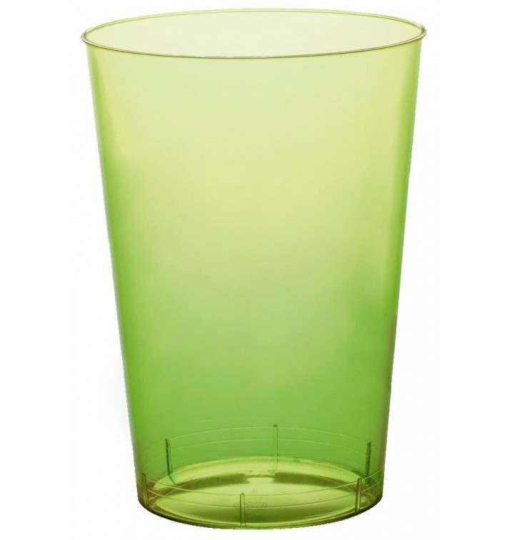 Vaso de Plastico Moon Verde Lima Transp. PS 230ml (50 Uds)