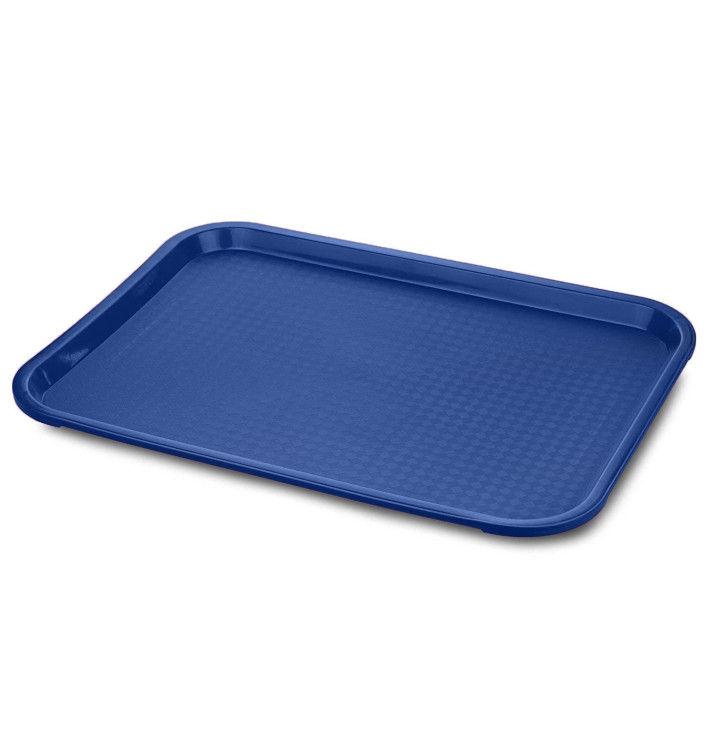 Bandeja Plastico Rectangular Fast Food Azul 35,5x45,3cm (1 Uds) Bandeja Plastico Rectangular Fast Food Azul 35,5x45,3cm (1 Uds)