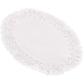 Rodal de Papel Calado Oval Blanco Litos 22x32cm (2000 Uds)