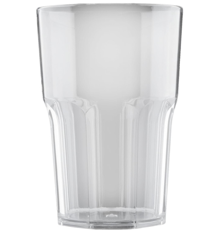 Vaso Reutilizable SAN Granity Transparente 400 ml (75 Uds)