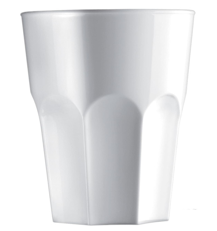 Vaso Reutilizable SAN Granity Blanco 400 ml (75 Uds)