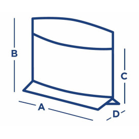 Sobre Antigrasa Kraft 21x17/11x3cm (100 Uds)