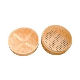 Tapa Maxi Dim Sun de Bambú Ø20cm (4 Uds)