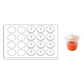 Kit Bandeja + 20 Bols Redondos con tapa. Transp. (1 Ud)