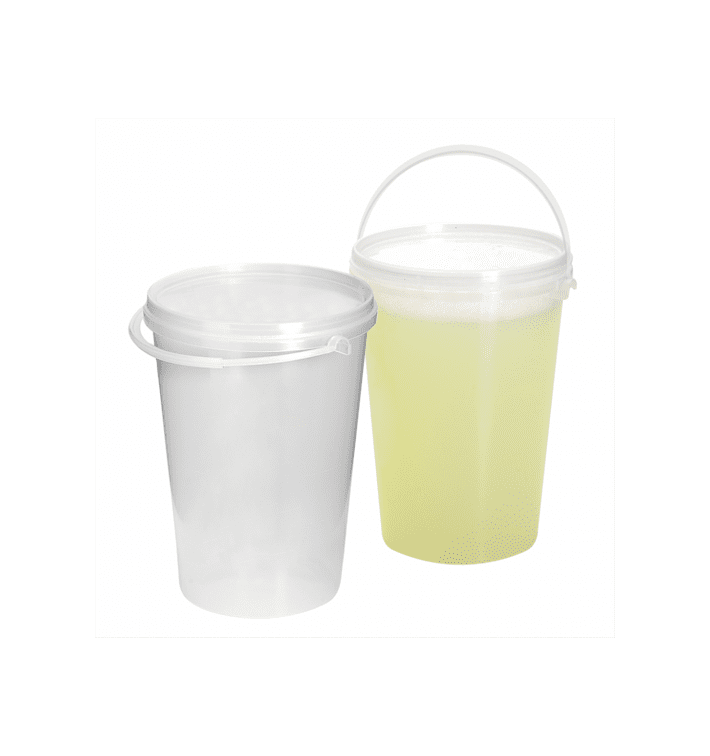 Cubo Transparente con Asa 1000 ml (10 Uds)