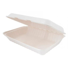 Envase Caña de Azucar tapa bisagra 335x230x75mm (50 Uds)