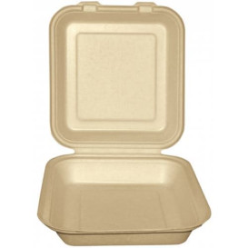 Envase MenuBox Caña Azúcar Natural 20x20x7,5cm (200 Uds)
