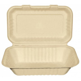 Envase MenuBox Caña Azúcar Natural 225x165x64mm (50 Uds)