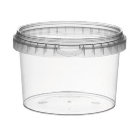 Envase de Plastico redondo inviolable 120ml Ø6,9cm (100 Uds)