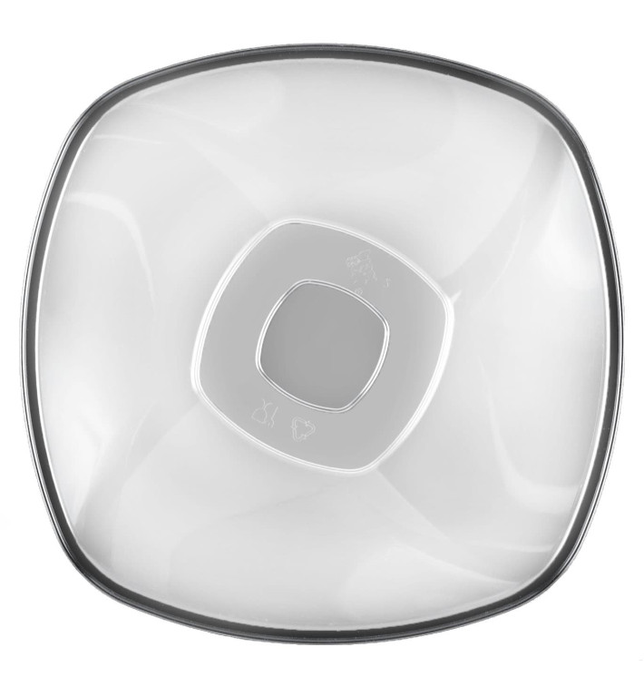 Bol de Plastico Transparente Ø210mm Square PS 1250ml (3 Uds) Bol de Plastico Transparente Ø210mm Square PS 1250ml (3 Uds)