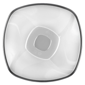 Bol de Plastico Transparente Ø210mm Square PS 1250ml (60 Uds)