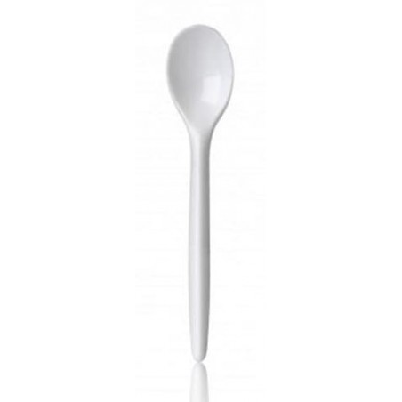 Cucharilla Plástico Luxury Blanca 123 mm (100 Uds)