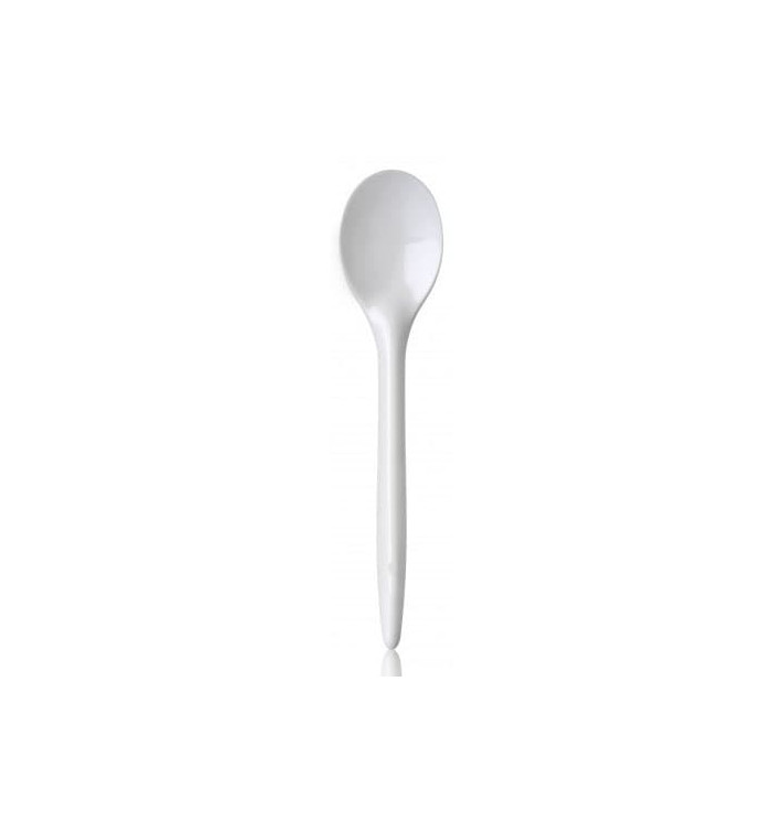 Cuchara Plastico Luxury Blanca 175 mm (100 Uds)