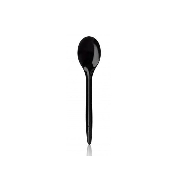 Cucharilla Plastico Luxury Negra 125 mm (2000 Uds)