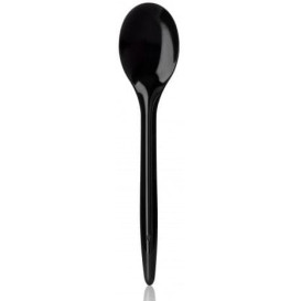 Cuchara Plastico Luxury Negra 175 mm (2000 Uds)