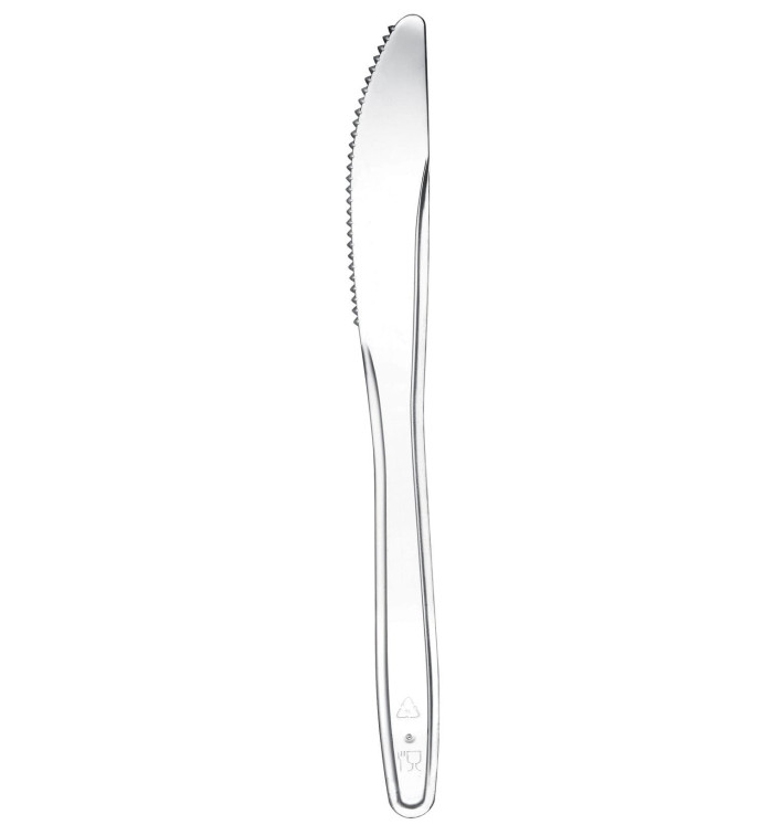 Cuchillo de Plastico Easy PS Transp. 175mm (100 Uds)