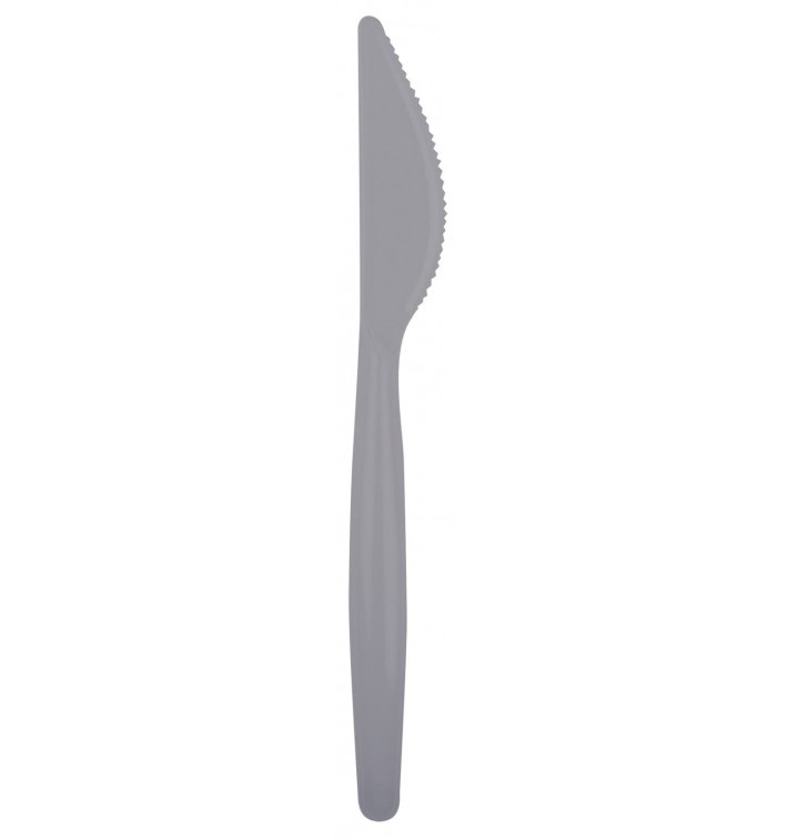 Cuchillo de Plastico Easy PS Gris 185mm (20 Uds)