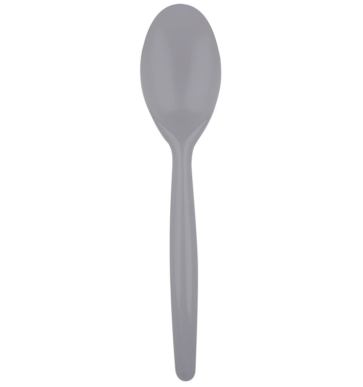 Cuchara de Plastico Easy PS Gris 185 mm (20 Uds)