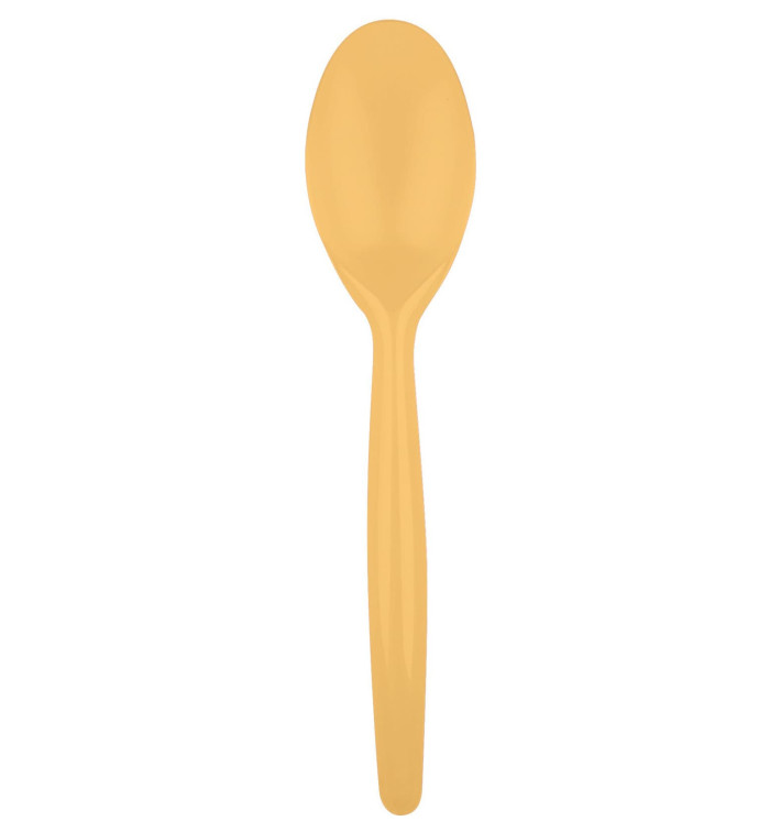 Cuchara de Plastico Easy PS Oro 185 mm (20 Uds)
