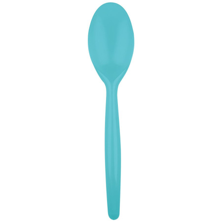 Cuchara de Plástico Easy PS Turquesa 185 mm (20 Uds)