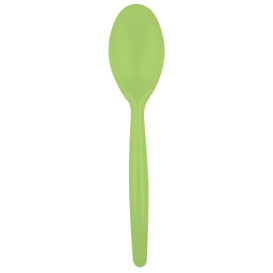 Cuchara de Plastico Easy PS Verde Lima 185 mm (500 Uds)