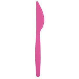 Cuchillo de Plastico Easy PS Fucsia 185mm (20 Uds)