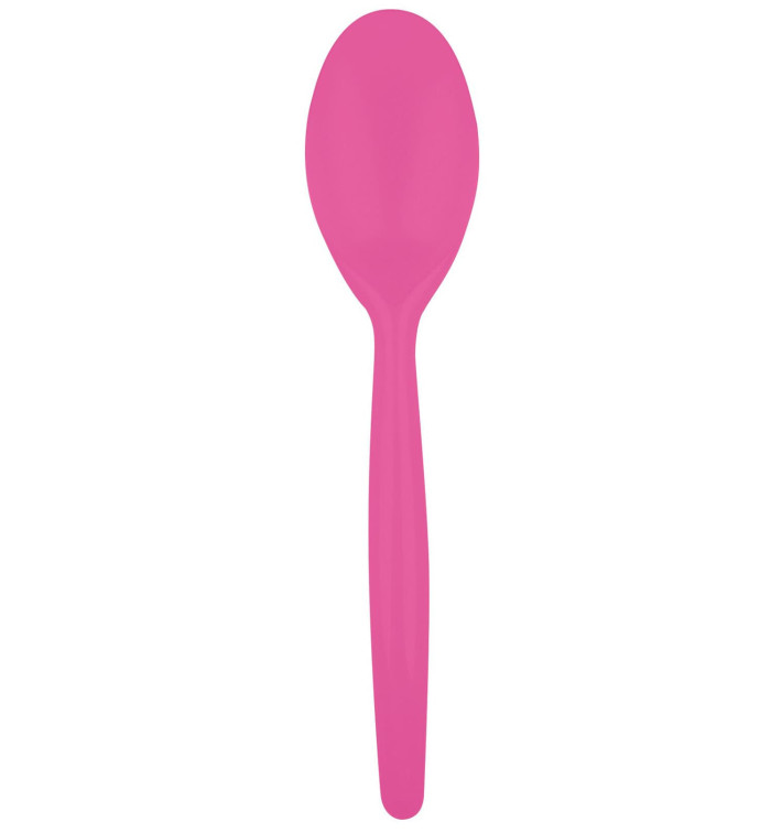 Cuchara de Plastico Easy PS Fucsia 185 mm (20 Uds)