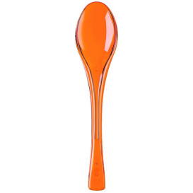 Cuchara de Plastico Fly Naranja transparente 145mm (3000 Uds)