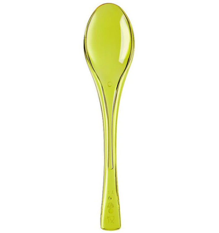 Cuchara de Plastico Fly Amarillo Transp.145mm (50 Uds)