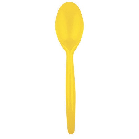 Cuchara de Plástico Easy PS Amarillo 185 mm (20 Uds)