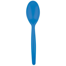 Cuchara de Plastico Easy PS Azul Transp. 185 mm (20 Uds)