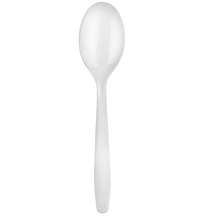 Cuchara de Plastico Easy PP Blanco 175mm (1500 Uds)