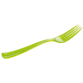 Tenedor de Plastico Premium Verde 190 mm (10 Uds)