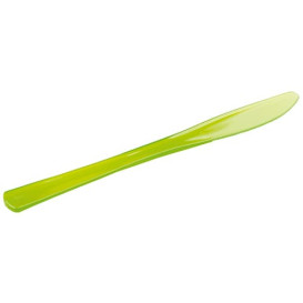 Cuchillo de Plastico Premium Verde 200mm (10 Uds)