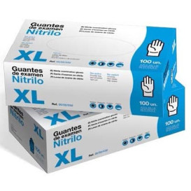 Guantes de Nitrilo Sin Talco Azul Talla XL AQL 1.5 (1000 Uds)