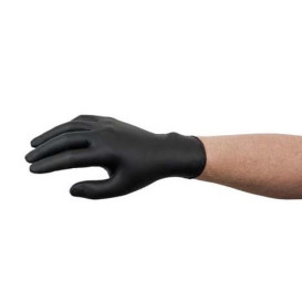 Guantes de Nitrilo Sin Talco Negro Talla S AQL 1.5 (1000 Uds)