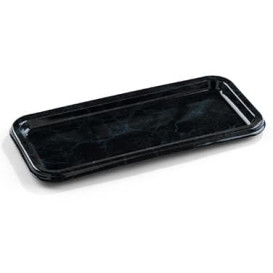 Bandeja Plastico Rectangular Mármol 35X16 cm (50 Uds)