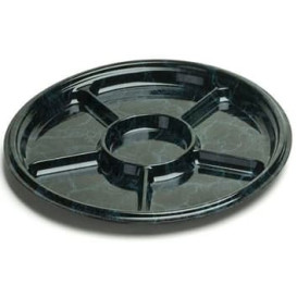 Bandeja Plastico 6C Marmol 30 cm (5 Uds)