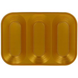 Bandeja de Plastico PP "X-Table" 3C Oro 330x230mm (30 Uds)