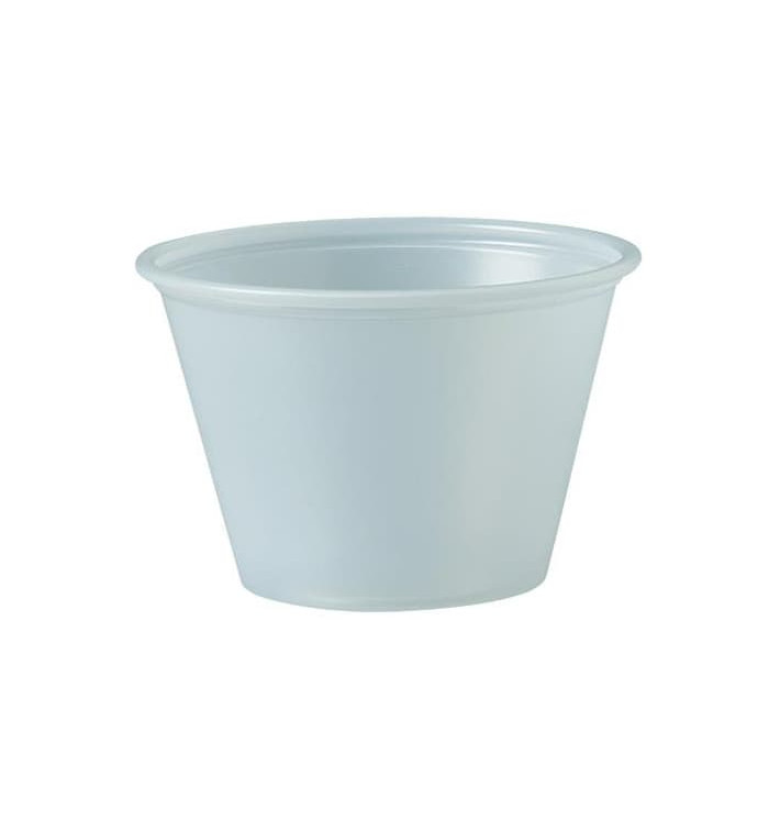 Tarrina de Plastico PS para Salsas 75ml Ø62mm (2500 Uds)